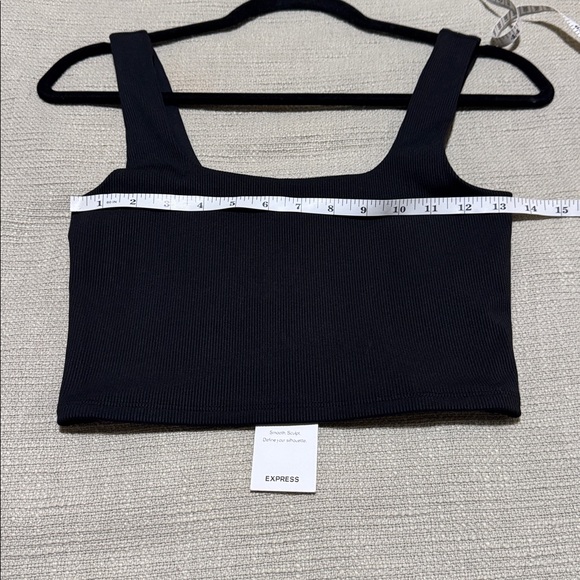 Express Black Ribbed Tank Top size small - Picture 7 of 8